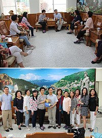 台灣觀光協會會長賴瑟珍一行昨天來馬參訪交流,並對在地美景讚賞不已。(圖/文:吳嘉榮)