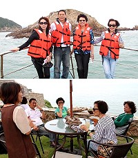 生態賞鷗和大坵賞鹿生態之美,讓台灣觀光協會會長賴瑟珍一行印象深刻且十分感動。(圖/文:吳嘉榮)