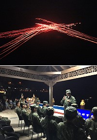 莒光守備大隊年度「萬平操演」實彈射擊震撼登場,漫天火網讓人驚呼連連,拍手叫好。(圖/文:宋幸儒)