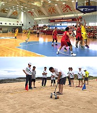 第6屆離島縣聯合運動會賽程9日登場,上午僅籃球、羽球、木球沙灘團體男子、女子組賽。(圖:連江縣政府教育局)