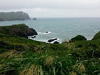 「莫蘭蒂」颱風影響,東引海域風浪增強。(圖/文:陳其敏)