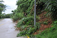　連日豪雨造成北竿多處坍方，公所完成勘察並著手爭取經費復原改善。（圖／文：陳鵬雄）