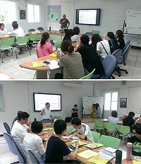 　公教人員環境教育學習課程，推廣低碳綠生活概念。（圖／文：敬恆國中小、宋幸儒）