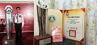 介壽國中小訓導組長陳志偉榮獲105年度教育部體育署活動奉獻獎殊榮,昨日下午在體育署接受表揚,他期許本次獲獎能鼓勵馬祖教師在教學領域能更加精進,讓馬祖學生能享有更好的教學資源。(圖/文:楊凱棻)