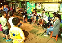 秋夜馬祖音樂饗宴,木管五重奏為東引的秋夜注入輕鬆與浪漫。(圖/文:陳其敏)