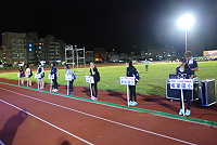 　縣運開幕典禮昨日總彩排，所有選手、大會籌備處組員及表演組員集結於運動場開幕最終總彩排，將平日集訓成果發揮出來，為今日晚間的開幕典禮作足準備。（圖／文：楊凱棻）