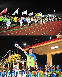 105年縣運會開幕典禮隆重登場,大會精心準備多樣節目,讓選手留下深刻感動與無限回憶。(圖:楊凱棻、曹重偉)