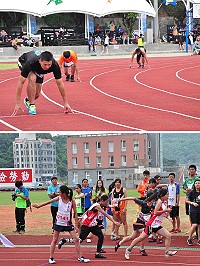 縣運徑賽最後一日3名選手再破大會紀錄,國中小組賽事幾乎都是介壽國中小天下。(圖/文:馮紹夫)