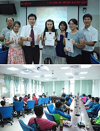 教育部技藝教育課程昨日舉辦始業式,教育局長陳冠人頒發聘書給各職群教師。(圖/文:楊凱棻)