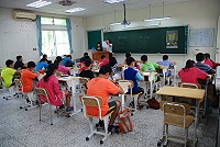 　昨日舉辦第12 屆國家地理知識大競賽縣市複賽，國中組10位、國小組15位學生參與複賽，通過複賽者將參與29日在台灣師範大學舉行的全國決賽。（圖／文：楊凱棻）