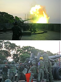 馬防部「聯信操演」實彈射擊南竿、北竿、莒光等地區登場,火砲射擊威力驚人,同時展現國軍平時精實訓練成果。(圖:馬防部提供)