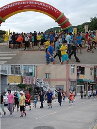 由連江縣體育會主辦,配合教育部體育署「運動i臺灣」系列活動,南竿場下半年度健行活動盛大舉辦,吸引許多鄉親利用週末假期外出運動健行,培養健康運動習慣。(圖/文:楊凱棻)