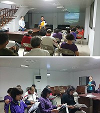 文化局「西莒島聚落環境改善計畫」說明會,邀請田澳村鄉親一同為改善聚落環境凝聚共識。(圖/文:宋幸儒、文化局)
