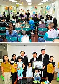 第一個早療社區據點加利利幼兒教室正式成立,縣長劉增應、立委陳雪生、議長張永江都到場致意;劉增應肯定伊甸社會福利基金會專業團隊的規劃與努力,讓家長無後顧之憂。(圖/文:曹重偉)