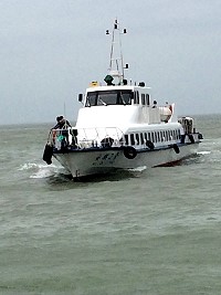 不易受海象干擾,白沙-黃岐三通航線幾乎天天開航,未來兩岸客運潛力十足。(圖/文:陳鵬雄)