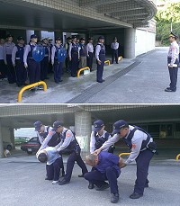 　連江縣警察局「快速打擊犯罪部隊」偵測演練，過程逼真。（圖：連江縣警察局提供）