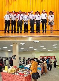 第11屆台澎金馬巡迴展-第8屆馬祖書展正式開展,兩岸千餘本好書在馬港馬祖圖書館展出。(圖/文:馮紹夫)