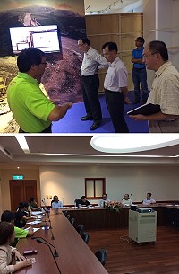 　文化部文化資產局長施國隆一行昨日來馬進行文化景觀考察行程，並召開連江縣「冷戰風景-馬祖戰地歷史現場再現與轉譯計畫」再造歷史現場專案計畫現勘及審查會議。（圖／文：楊凱棻）