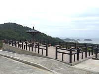 　北竿上村觀景台全新完工，自由行機車族多了一處休憩景點。（圖／文：陳鵬雄）
