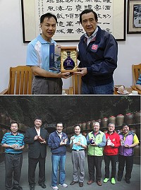前總統馬英九5日參加馬拉松3至5公里路跑,和跑者們共同面對高難度賽道的考驗。(圖:吳嘉榮、連江縣政府)