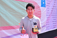 　連2屆參賽的金門選手黃世昌，今年順利拿下21K男子組冠軍，他也說，有機會明年會再來挑戰！（圖／文：馮紹夫）