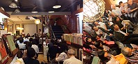 馬祖詩畫家劉梅玉新書《寫在霧裡》6日於台北胡思二手書店公館店舉辦新書分享會,現場高朋滿座,擠滿人潮。(圖:劉梅玉提供)