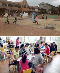 介壽附幼提醒家長,家中若有滿2足歲之幼兒,可連絡幼兒園將孩子送至幼兒園接受學前教育。(圖:介壽附幼提供)