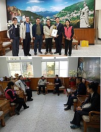 前農委會副主委黃國青一行昨天來馬參訪交流,提供地區農產品、畜牧業和伴手禮產業相關建議。(圖:建設局)