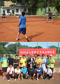 連江縣體育季馬祖網球賽昨天火熱開打,台灣C隊擊敗馬祖網球健將們,獲得冠軍。(圖/文:吳嘉榮)