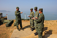 郭副指揮官視導據點。（圖／文：謝佳熹）