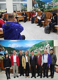 漁業署長陳添壽一行前往縣府拜會縣長劉增應,共同商討連江縣漁業發展6項提案。(圖/文:吳嘉榮)