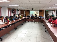 建設局在北竿召開橋仔碼頭現場施工前說明協調會。(圖/文:陳鵬雄)