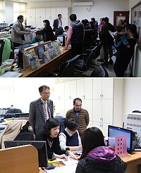 連江縣行動領務護照申請受理服務,各類申請案件昨天共受理113件,貼心又便民的服務,獲得鄉親肯定與稱讚。(圖/文:吳嘉榮)