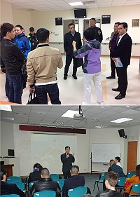 　閩粵浙贛4省旅遊協會踩線團昨日前往縣立醫院參觀健檢中心，團員除了體驗馬祖健檢服務外，醫護人員也進行導覽解說，團員們對於馬祖醫療設備讚不絕口。（圖／文：楊凱棻）