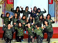 　東引鄉婦女分會歲末年終聯誼餐會，充滿歡樂氣氛。（圖／文：陳其敏）