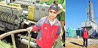 　陳火燦20歲即進入東引發電廠工作，也是第一個在東引退休的廠長。