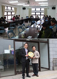 兩岸經濟貿易交流座談會昨天在連江縣商業會會議室舉行,討論兩岸經貿交流和小三通事宜。(圖/文:吳嘉榮)
