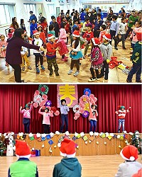 東引國小迎春感恩活動,小朋友展現多元才藝,洋溢歡樂氣氛。(圖/文:陳其敏)