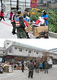 除舊佈新、大家一起來!南竿鄉繼續東區村落的環境整理,在軍方大力支援下,清理過程相當有效率;為鼓勵及方便鄉親一起加入國清週活動,連江縣環境資源局特別公布各鄉大型垃圾堆置點,歡迎各鄉軍民積極響應。(圖/文:曹重偉)