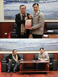　行政院農委會防檢局長一行昨天訪視馬祖檢疫站和拜會縣府，並同意將持續協助動植物防檢疫作業經費補助，以利相關業務執行。（圖／文：吳嘉榮）