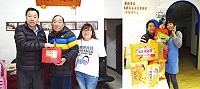 　唐氏症基金會關懷東引弱勢族群，議長張永江熱心響應，加入訪視送愛行列，為弱勢族群獻上新春祝福。（圖：東引鄉公共托育中心）