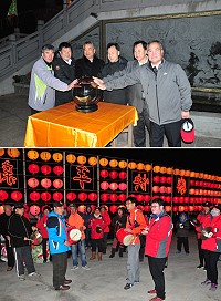 山隴境玄天宮20日晚間舉辦年節點燈儀式暨新春圓堂活動,吸引超過300位善男信女前往觀禮,也為地方拉起年節熱潮的序幕!(圖/文:曹重偉)