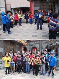 山隴社區發展協會辦理106年寒假青少年休閒育樂活動馬祖傳統打擊樂器《鼓板》研習,寒假開始,春節腳步近,山隴社協利用假期指導青少年學習傳統鼓板,以利傳承。(圖/文:楊凱棻)