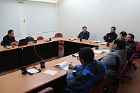 　106年度連江縣道路景觀工程會議昨天舉行，說明南竿山線和海線道路植栽路徑規劃結果。（圖／文：吳嘉榮）