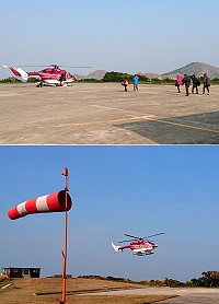 年關近,過去4天,德安航空直升機密集飛行南竿-東引之間,完成234人次疏運。(圖/文:陳其敏)