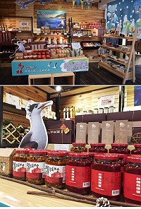 　產發處貼心跨海在台中吃果子拜樹頭設有馬祖「閩東之珠－這鄉有禮」特產展，讓消費者更便利全面認識的馬祖道地產品。（圖：產發處提供）