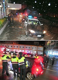 鑑於春節期間對治安、交通維護需求的提升,今年加強重要節日安全維護工作持續至2月2日24時止;針對轄區餐飲營業場所及其聯絡道路規劃酒測稽查勤務,嚴格取締酒後駕車。(圖/文:曹重偉)