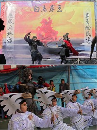 北竿素人演出《白馬尊王傳奇》,精彩演繹白馬尊王鄒寅故事,獲得滿場觀眾喝采!(圖:王長琳)