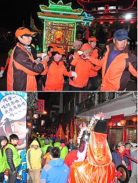 　清水境白馬尊王廟十六接續出巡遶境，從開頭的保長公、掌旗到各陣頭都是精神抖擻向前行，所到之處鞭炮、煙火聲此起彼落，鑼鼓喧天相當熱鬧。（圖／文：曹重偉）