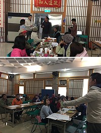 縣府文化處社造中心11日下午在西莒辦理「馬祖四季食曆工作坊」,以「食在地、吃當季」為課程主軸,引發鄉親熱烈討論。(圖/文:宋幸儒)